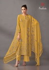 Habiba By Sudriti Italian Satin Printed Dress Material Exporters In India
